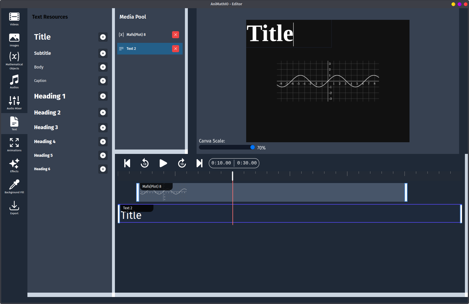 Adding Text Element