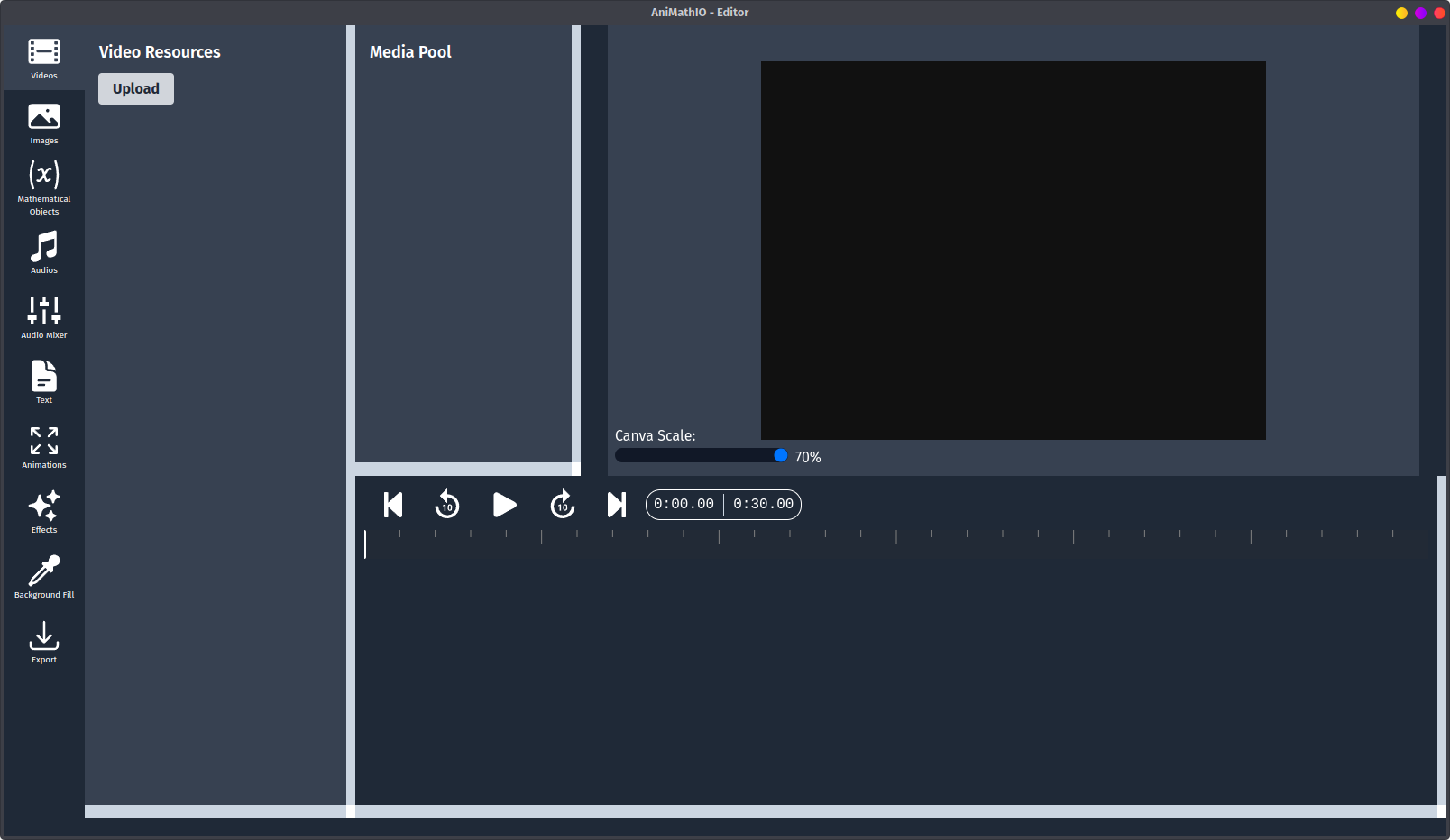 AniMathIO Interface Overview