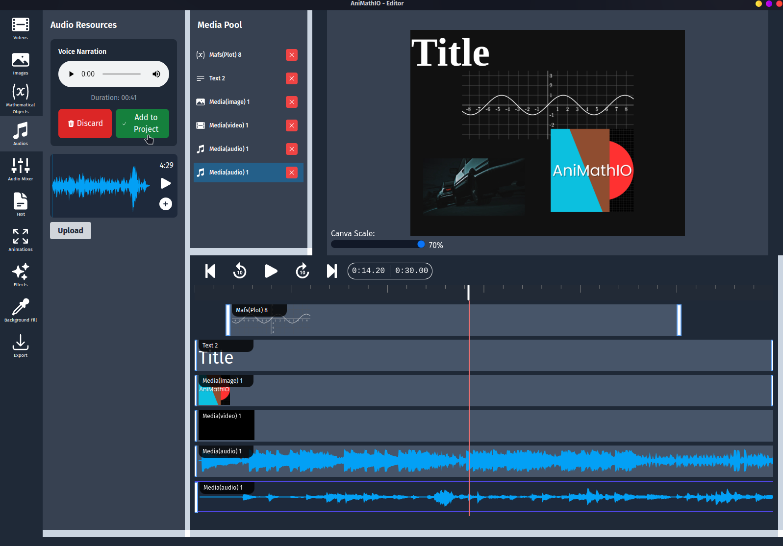 Recording Audio Add