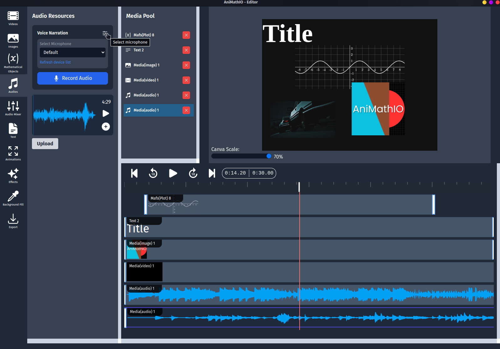 Recording Audio